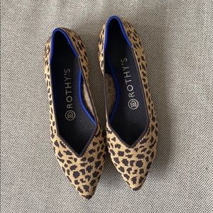 Cheetah Rothy’s Like new 6 1/2